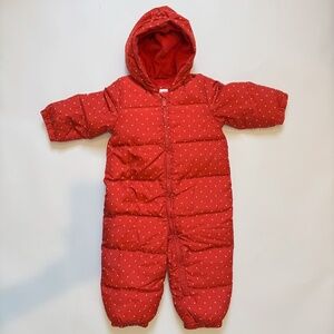 Baby GAP Puffer Down Snowsuit Bunting